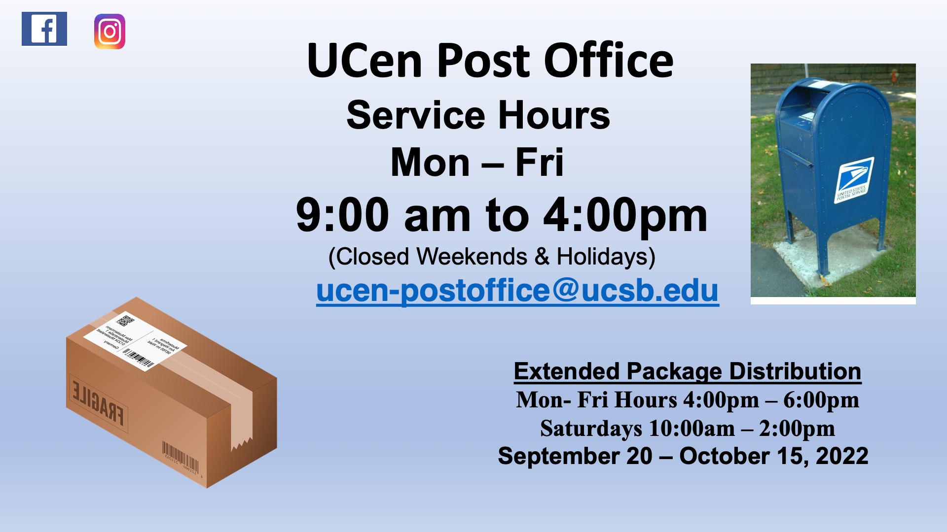 Post Office University of California Santa Barbara University